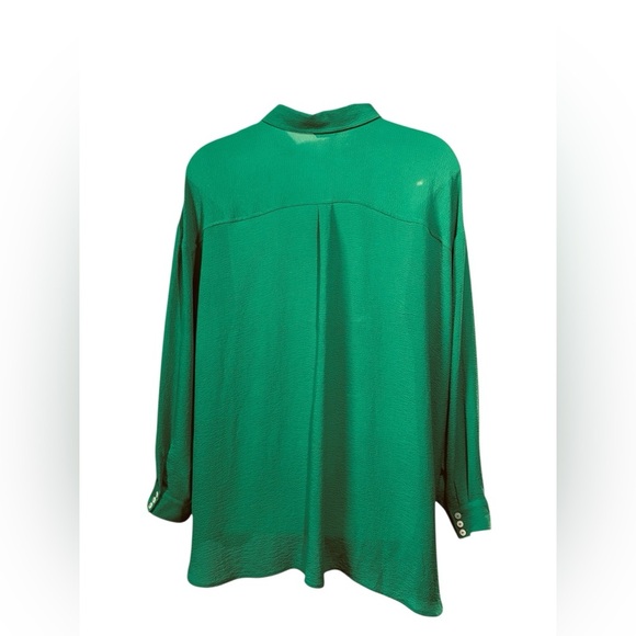 NEW, Penningtons, Green Tunic Blouse, Plus Size 3X - Picture 6 of 10